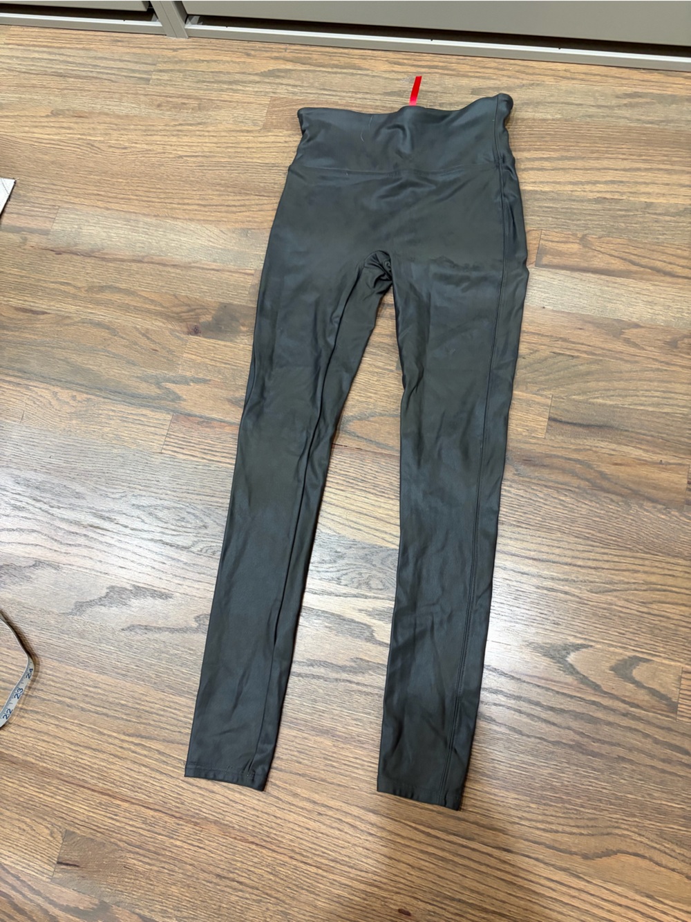 Gray Spanx Stretch Leggings with High Waist